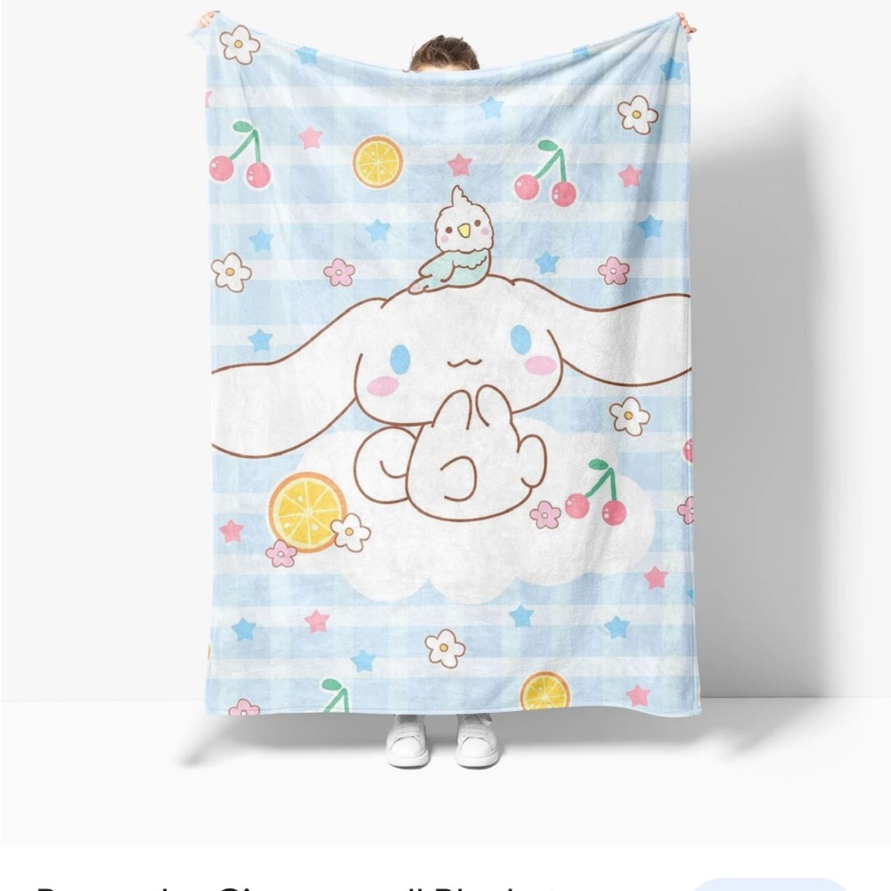 Cinnamoroll Fleece Blanket Hello Kitty Sanrio